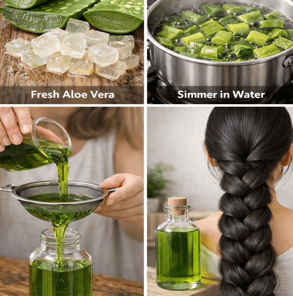Make Aloe Vera Oil for Stronger, Fuller-Looking Hair – Healthy Life