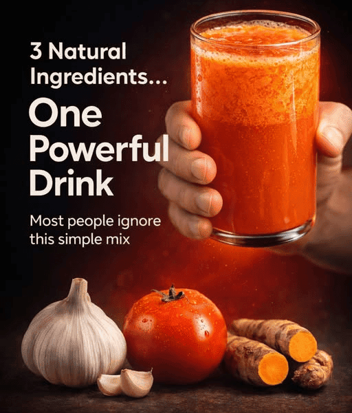 Discover This Simple Natural Drink Recipe With Turmeric, Garlic, and Tomato for Everyday Wellness After 40 Discover This Simple Natural Drink Recipe With Turmeric, Garlic, and Tomato for Everyday Wellness After 40
