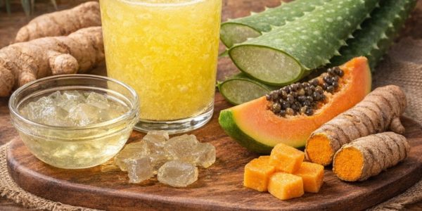 How to Prepare Aloe Vera, Ginger, and Turmeric Juice for an Inflamed Colon and Joint Pain