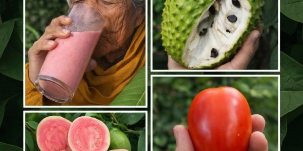 Natural Detox Juice with Soursop, Tomato, and Guava
